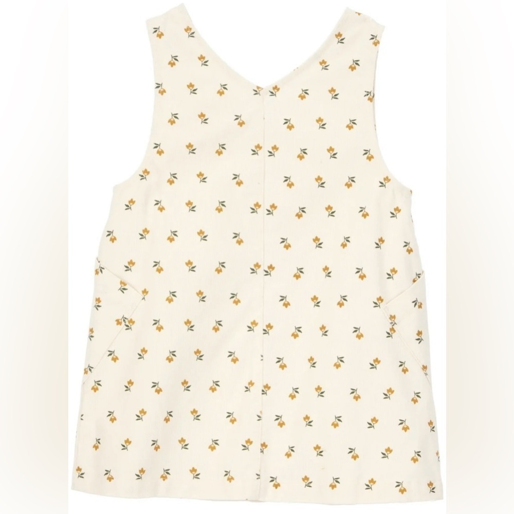 Carter's Cream Floral Dress and Gold Long Sleeve Top Set 3 Piece - Picture 6 of 16